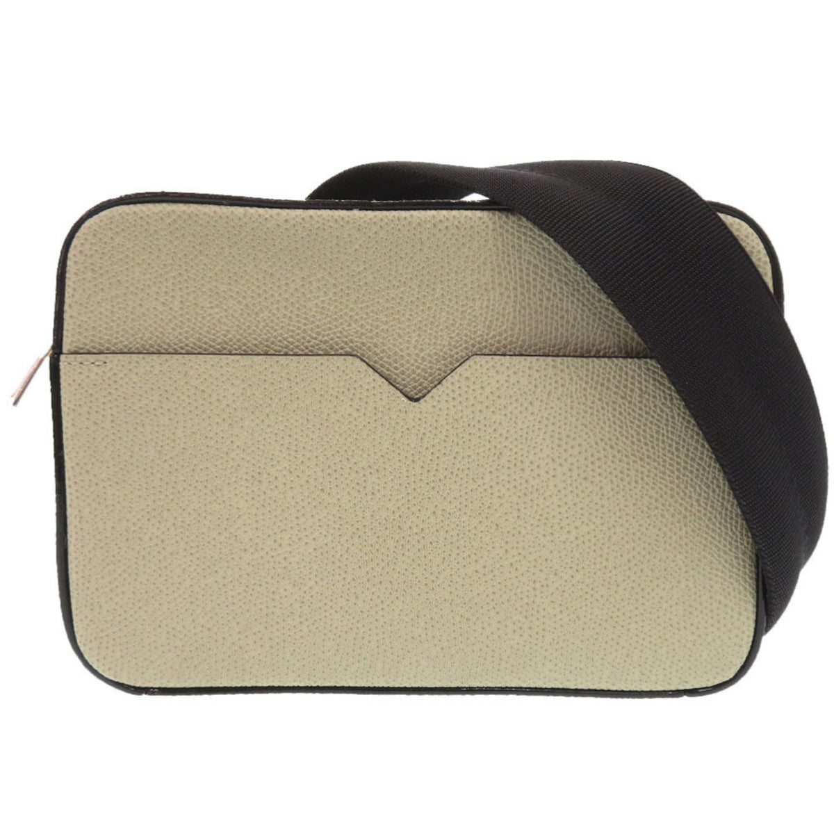 Valextra Green Leather Shoulder Bag (Pre-Owned)