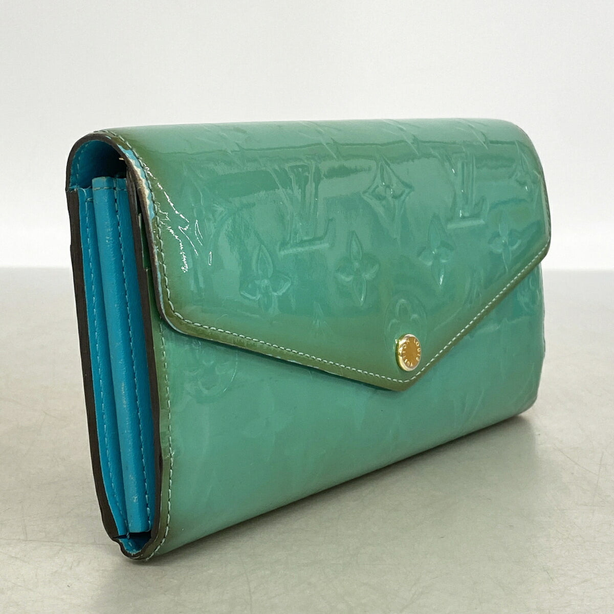 Louis Vuitton Green Long Wallet (Bi-Fold) (Pre-Owned)