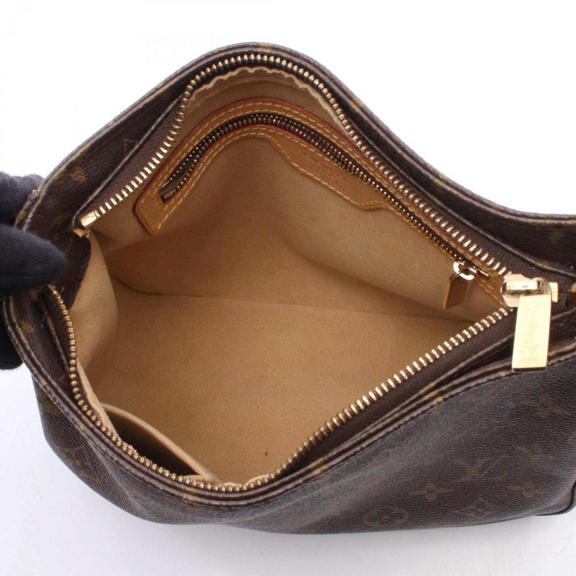 Louis Vuitton Brown Coated Canvas Pvc Monogram Leather Handbag Shoulder Bag (Pre-Owned)