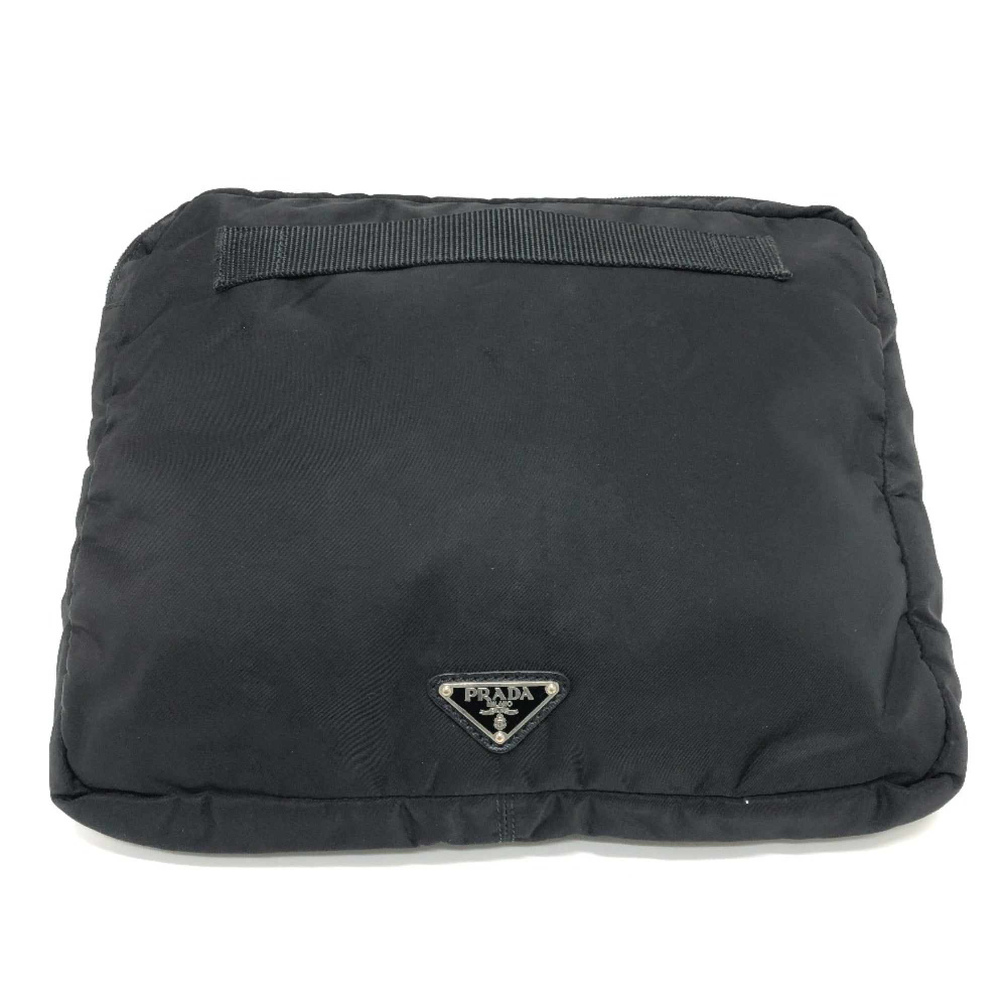 Prada Black Nylon Clutch Bag (Pre-Owned)