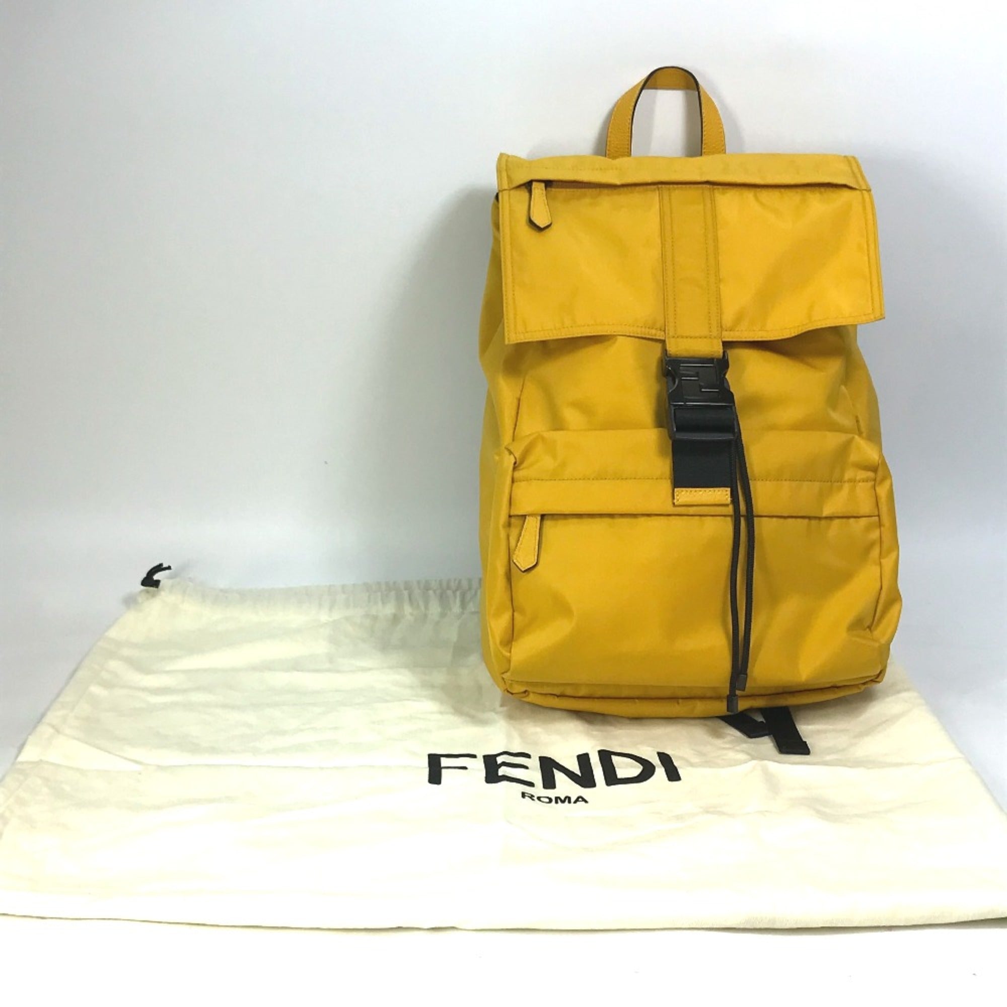 Fendi Yellow Other Backpack (Pre-Owned)