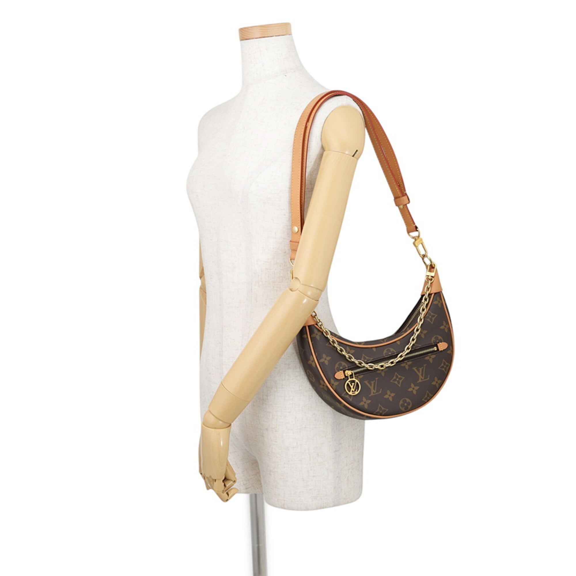 Louis Vuitton Monogram Beige Monogram Handbag Shoulder Bag (Pre-Owned)