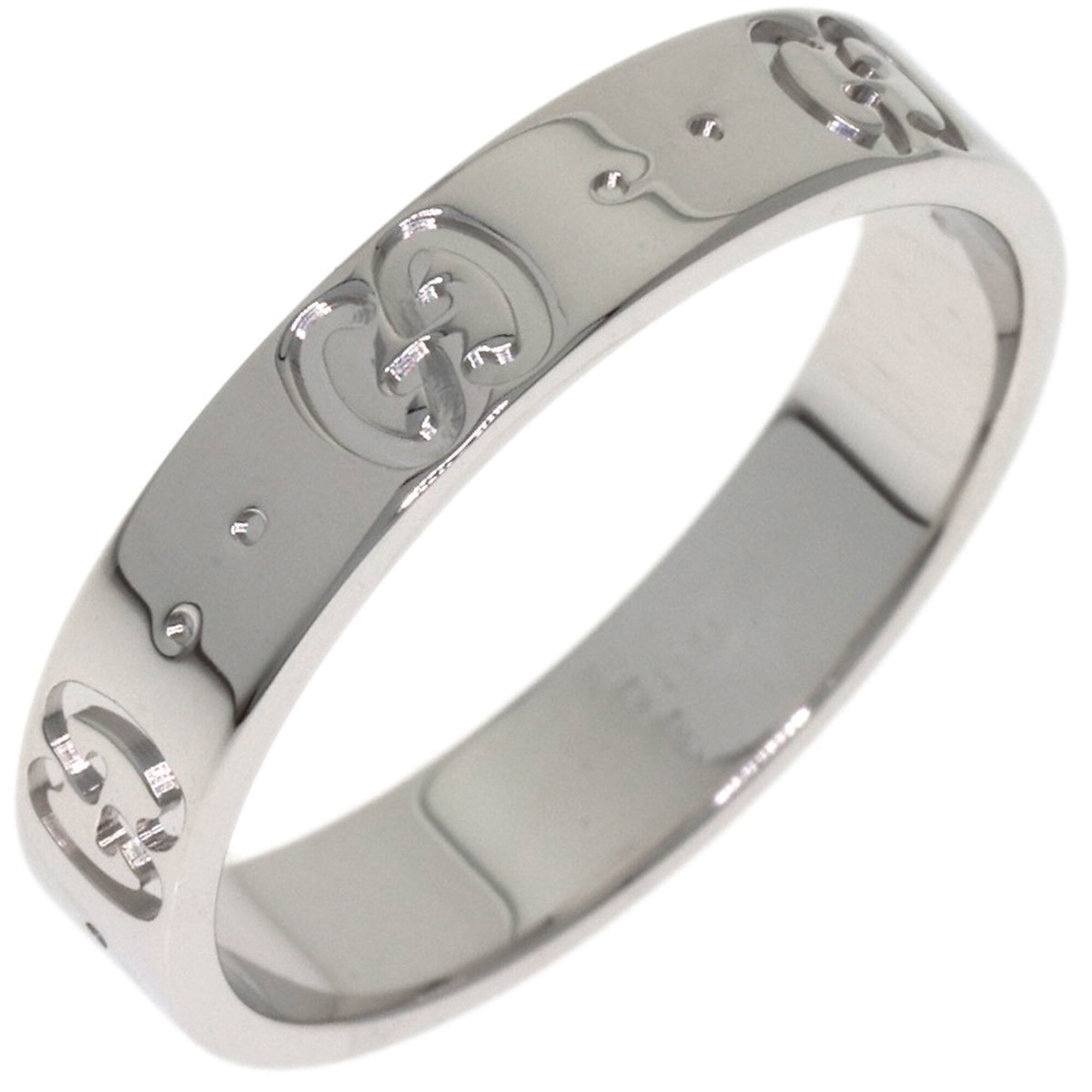 Gucci Icon White Gold (18K) Band Ring (Pre-Owned)