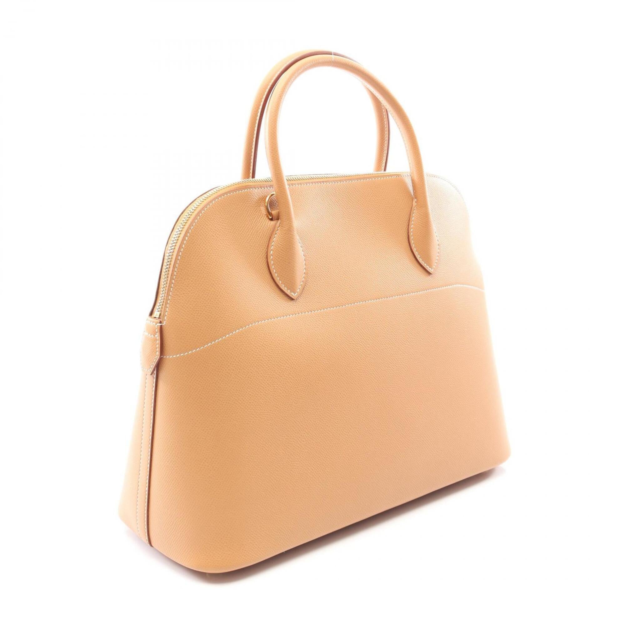 Hermes Beige Natural Courchevel Leather Handbag (Pre-Owned)