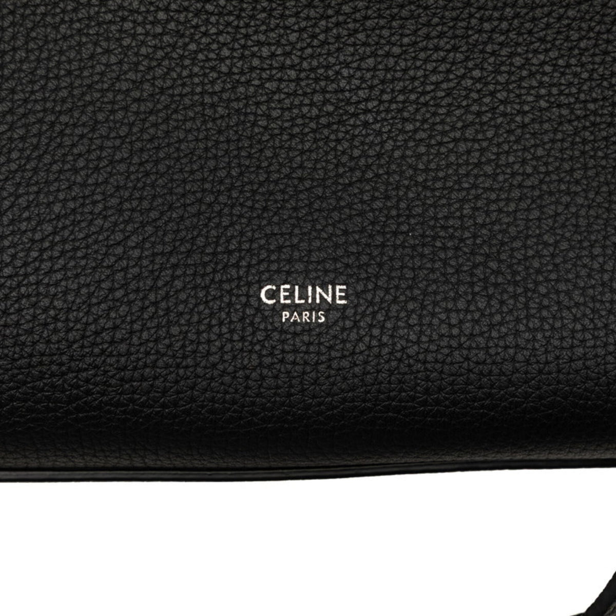 Celine Black Leather Handbag Shoulder Bag (Pre-Owned)