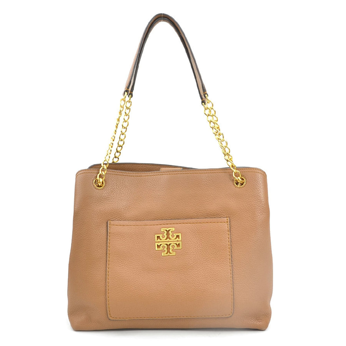 Tory Burch Brown Leather Shoulder Bag (Pre-Owned)