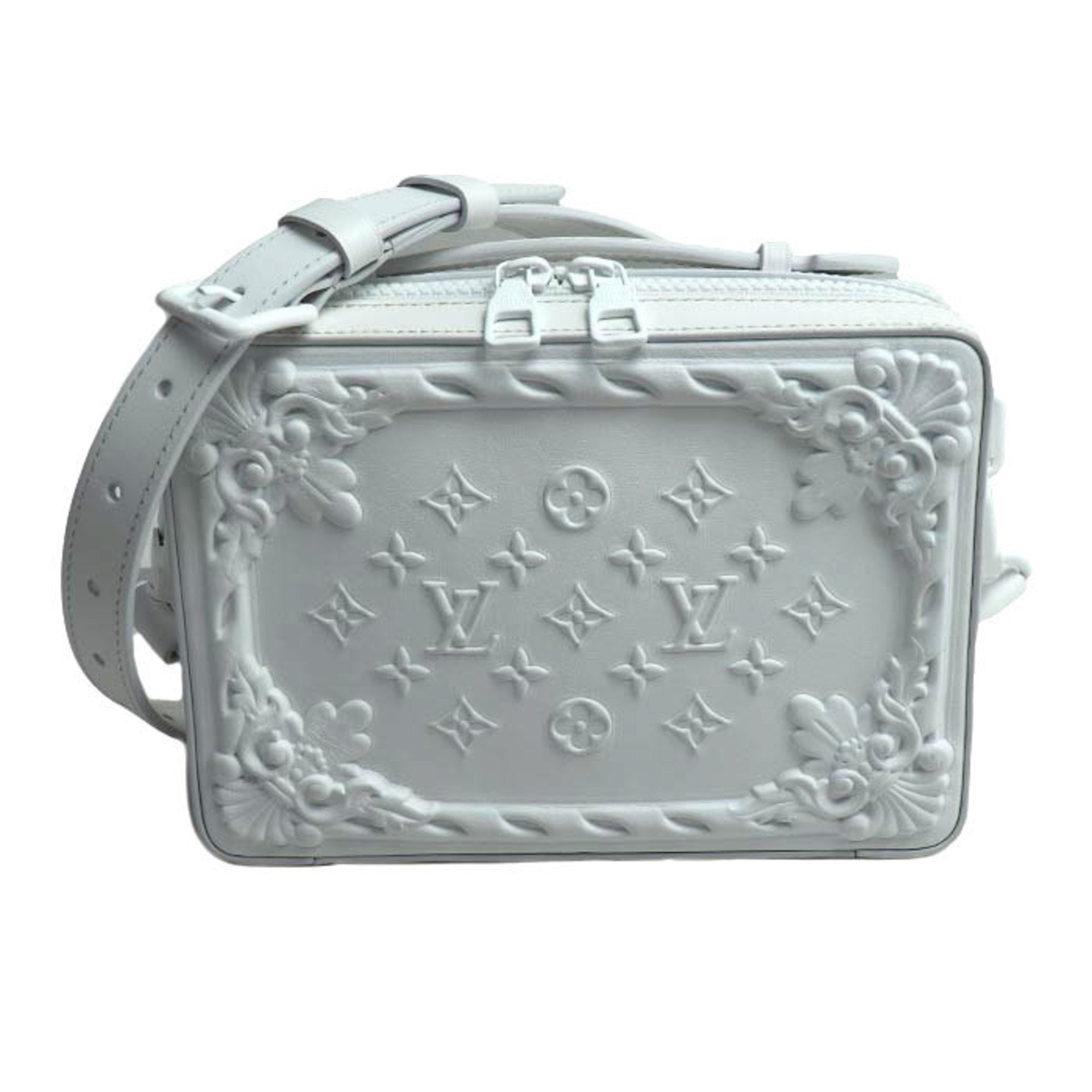 Louis Vuitton White Leather Shoulder Bag (Pre-Owned)