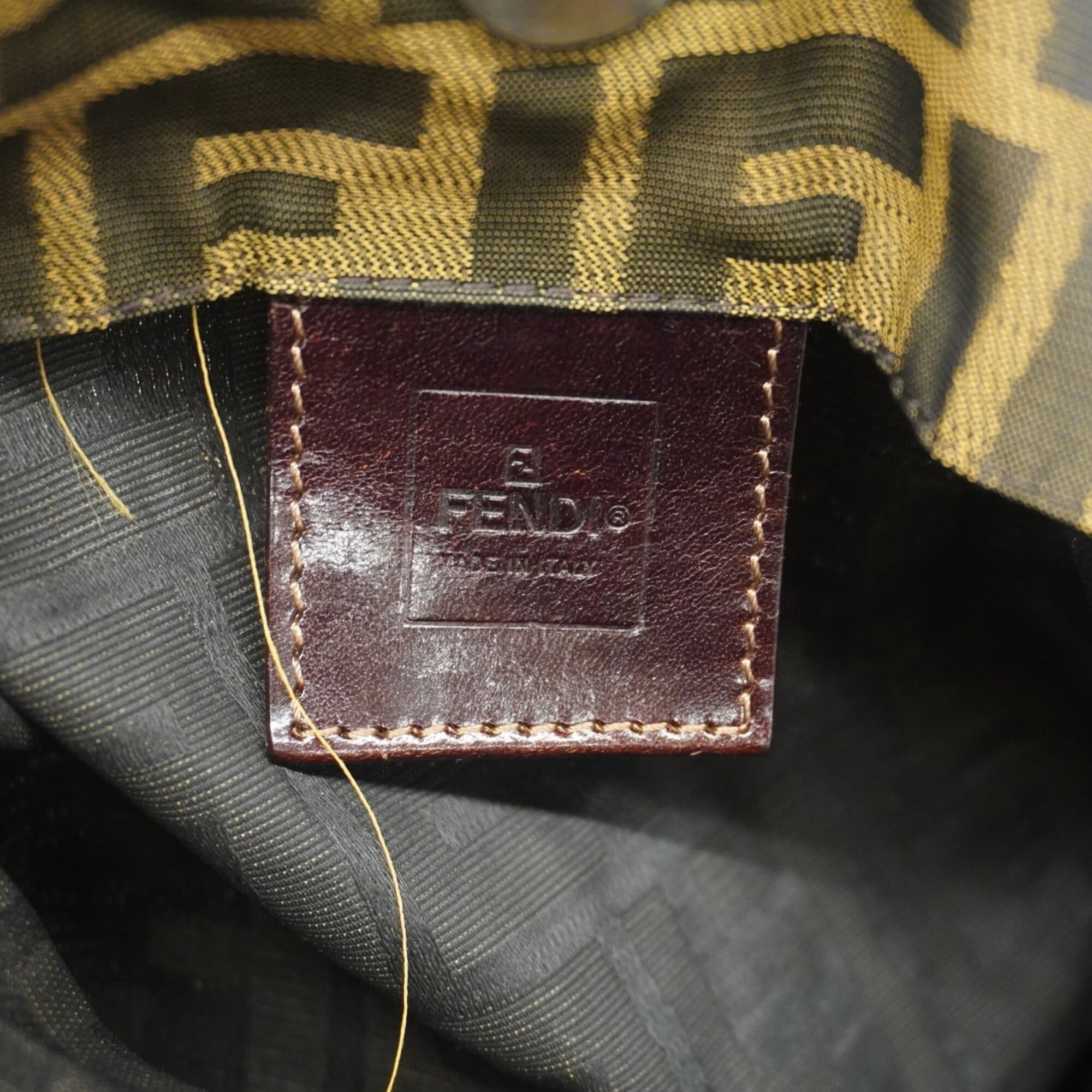 Fendi Brown Nylon Canvas Tote Bag (Pre-Owned)