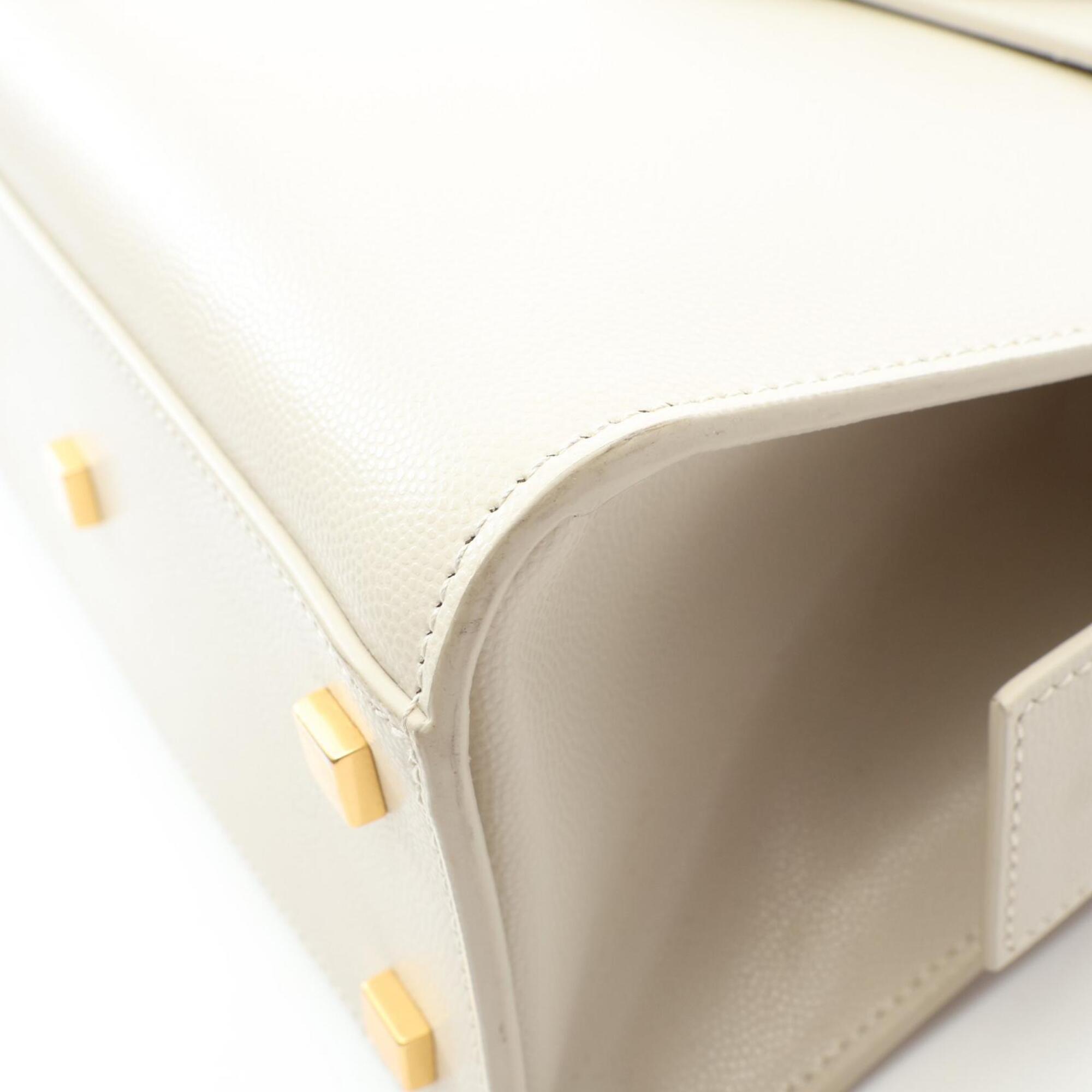 Saint Laurent Ivory Leather Handbag (Pre-Owned)