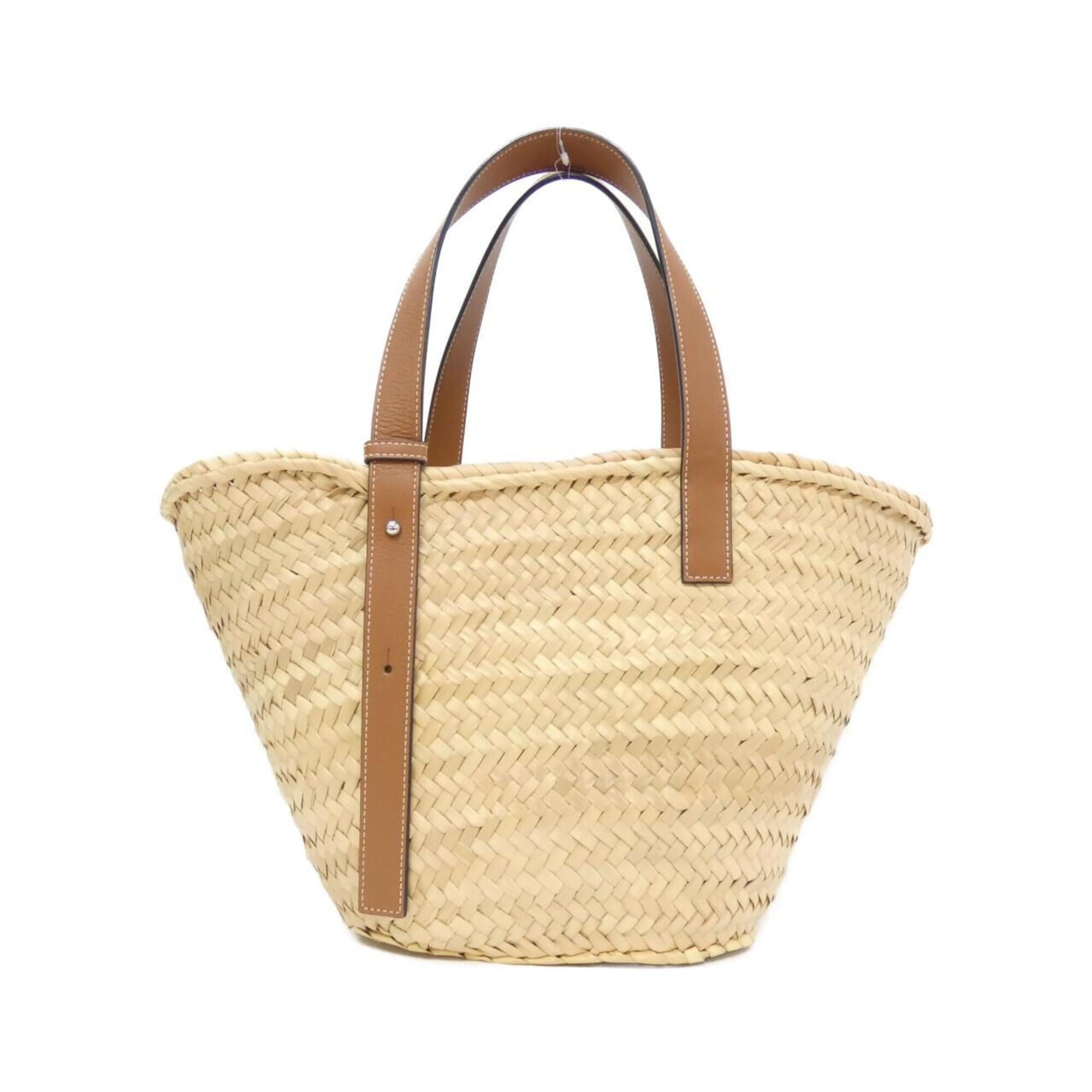 Loewe Beige Raffia Leather Handbag (Pre-Owned)