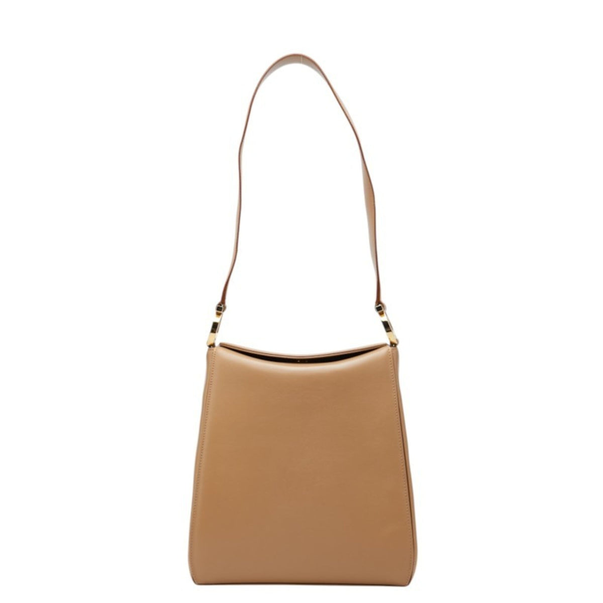 Salvatore Ferragamo Beige Leather Shoulder Bag (Pre-Owned)