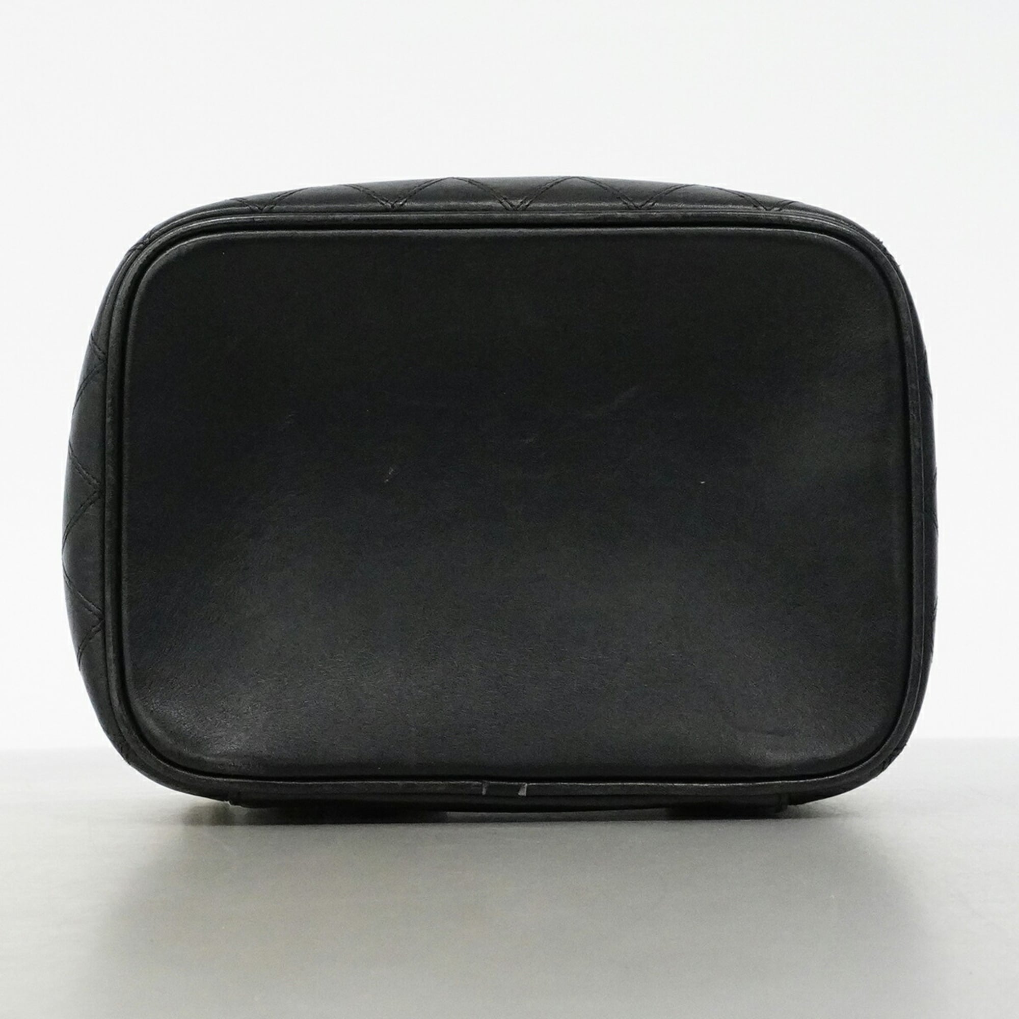 Chanel Black Leather Vanity Bag (Pre-Owned)