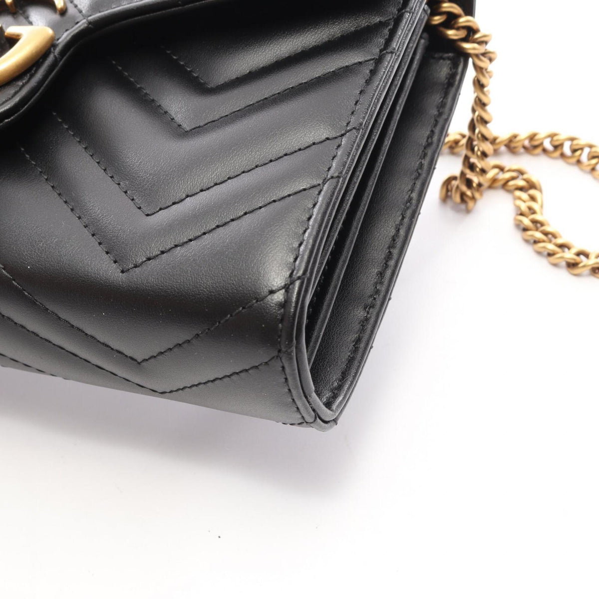Gucci Black Leather Handbag Shoulder Bag (Pre-Owned)