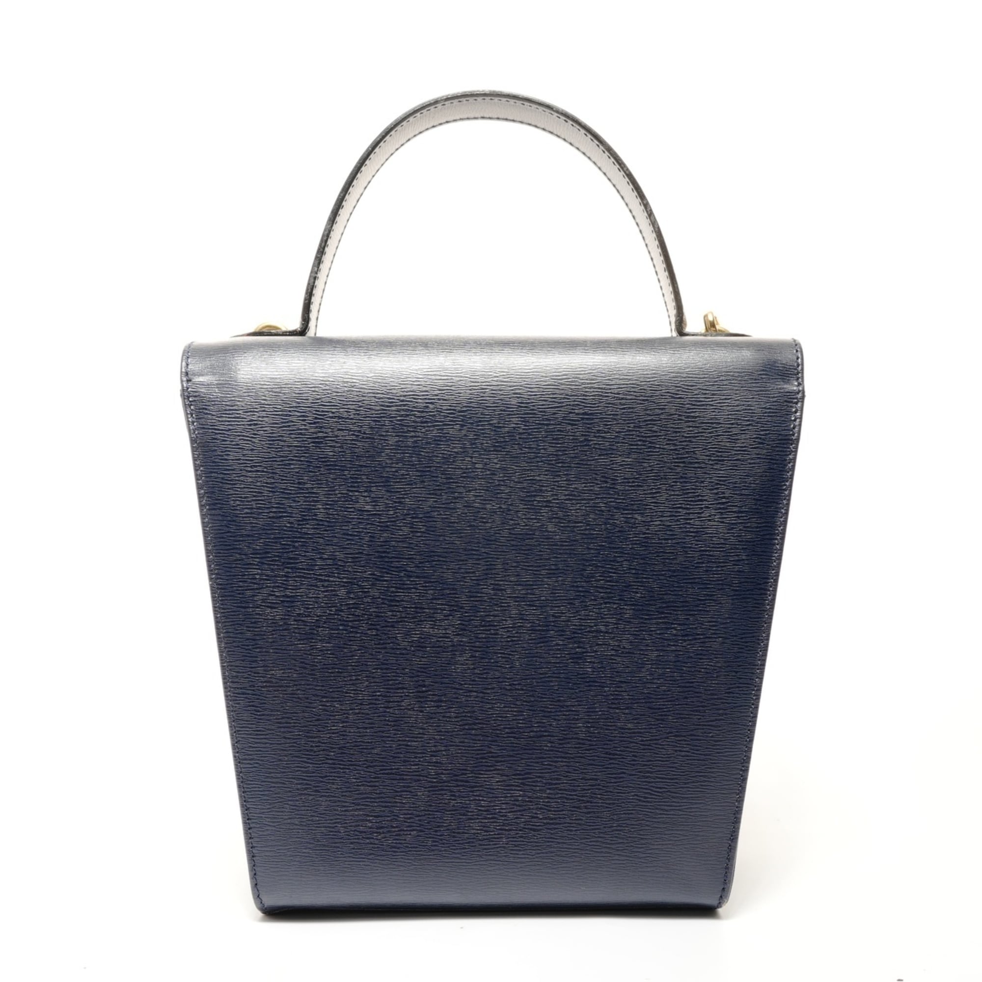Christian Dior Navy Leather Handbag (Pre-Owned)