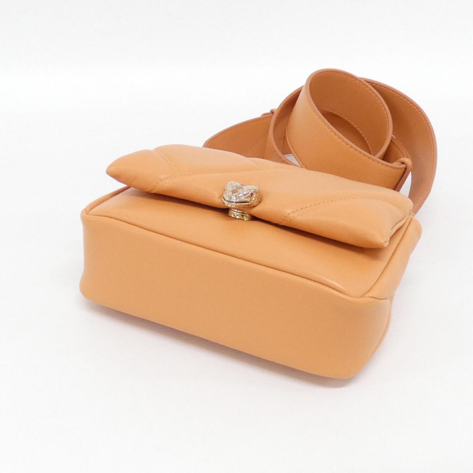Bvlgari Orange Leather Handbag (Pre-Owned)