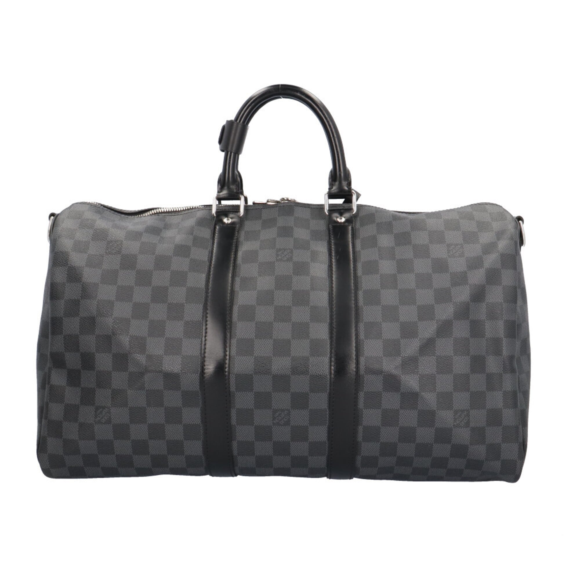 Louis Vuitton Damier Graphite Black Gray Damier Graphite Boston Bag (Pre-Owned)