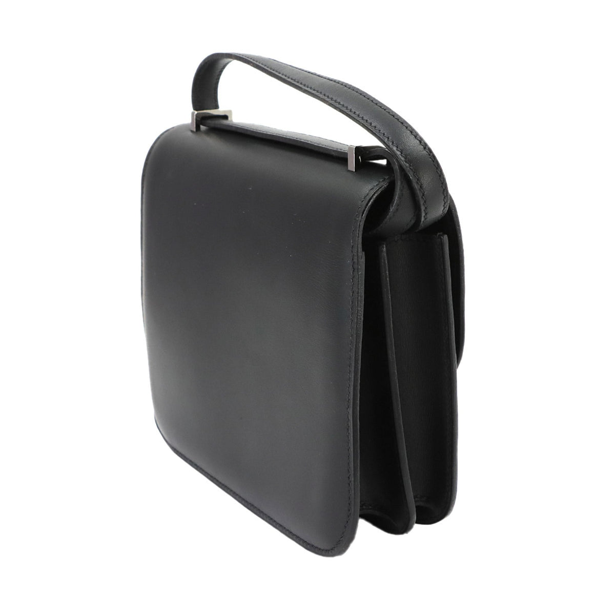 Hermes Constance Black Box Calf Leather Handbag Shoulder Bag (Pre-Owned)