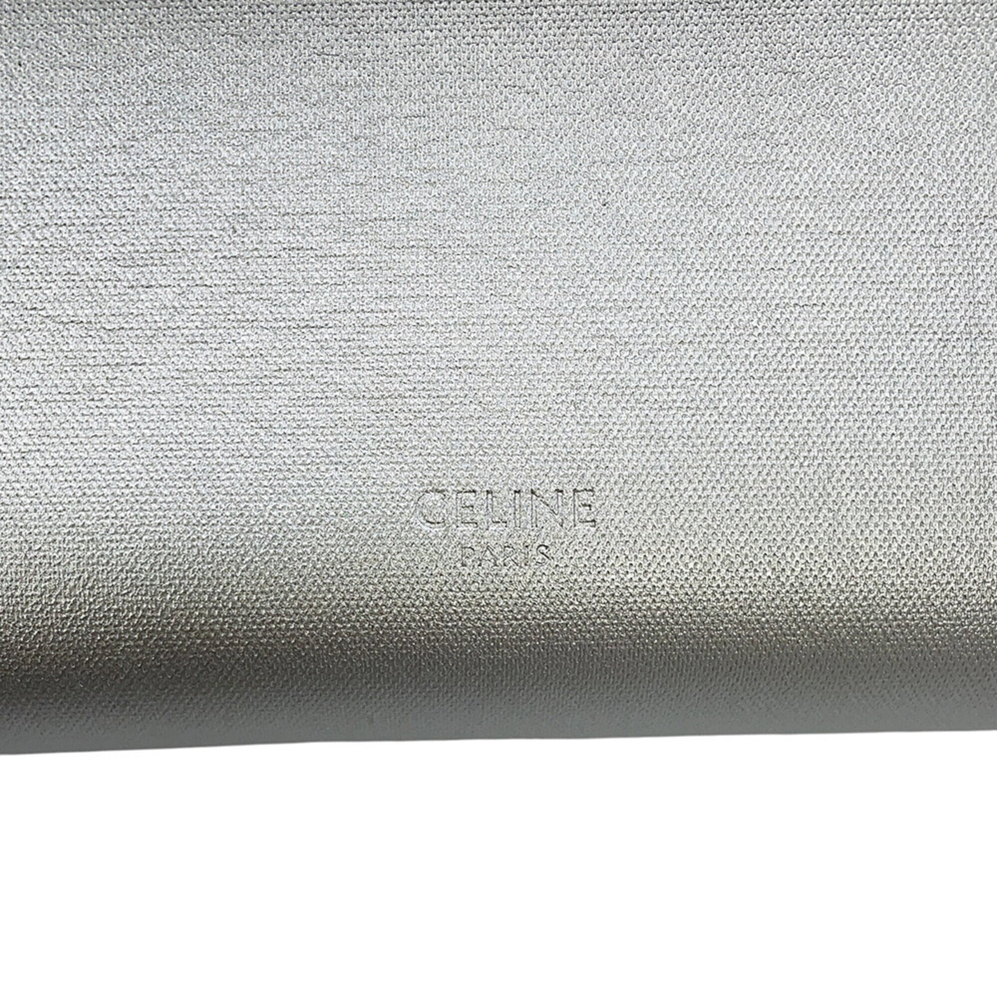 Celine Silver Leather Handbag (Pre-Owned)