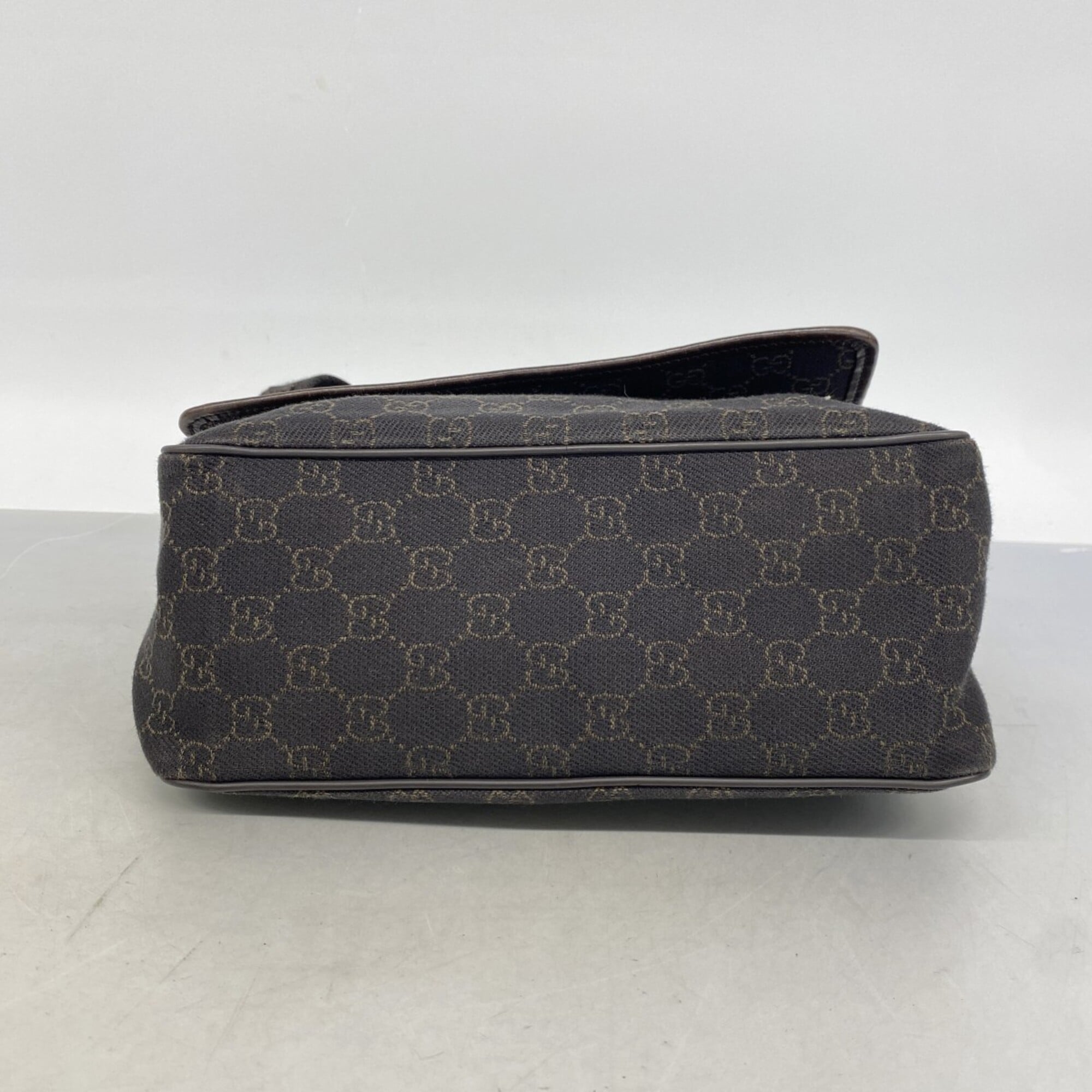 Gucci Brown Denim Shoulder Bag (Pre-Owned)
