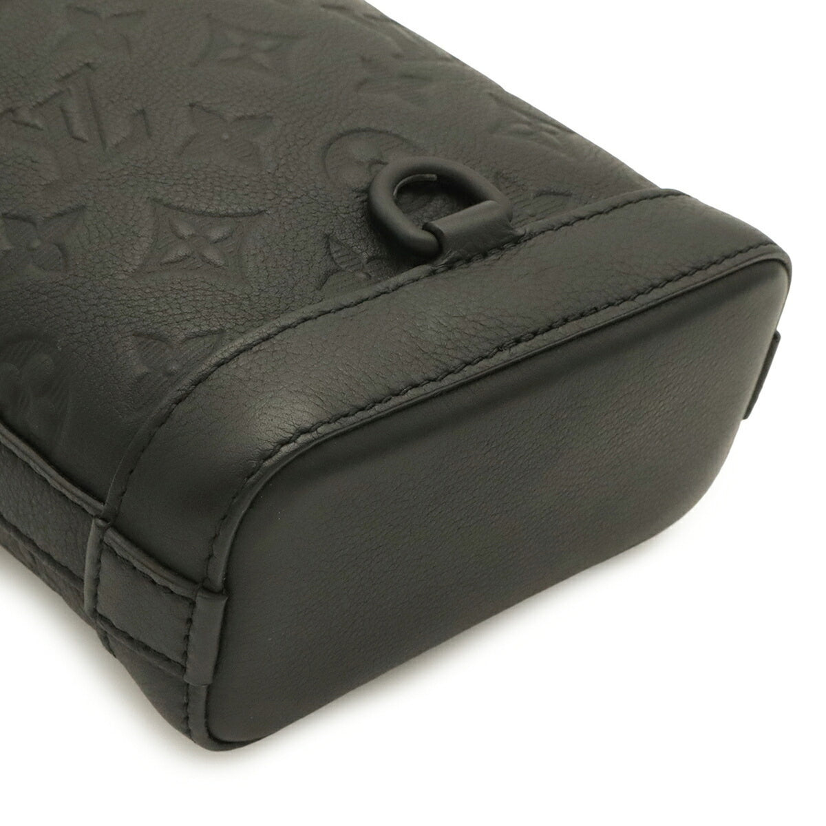 Louis Vuitton Black Noir Monogram Shadow Shoulder Bag (Pre-Owned)