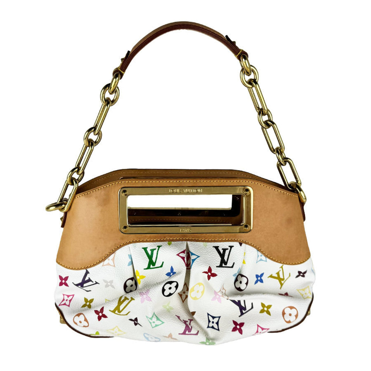 Louis Vuitton Blanc Multi-Color Monogram Multicolore Handbag (Pre-Owned)