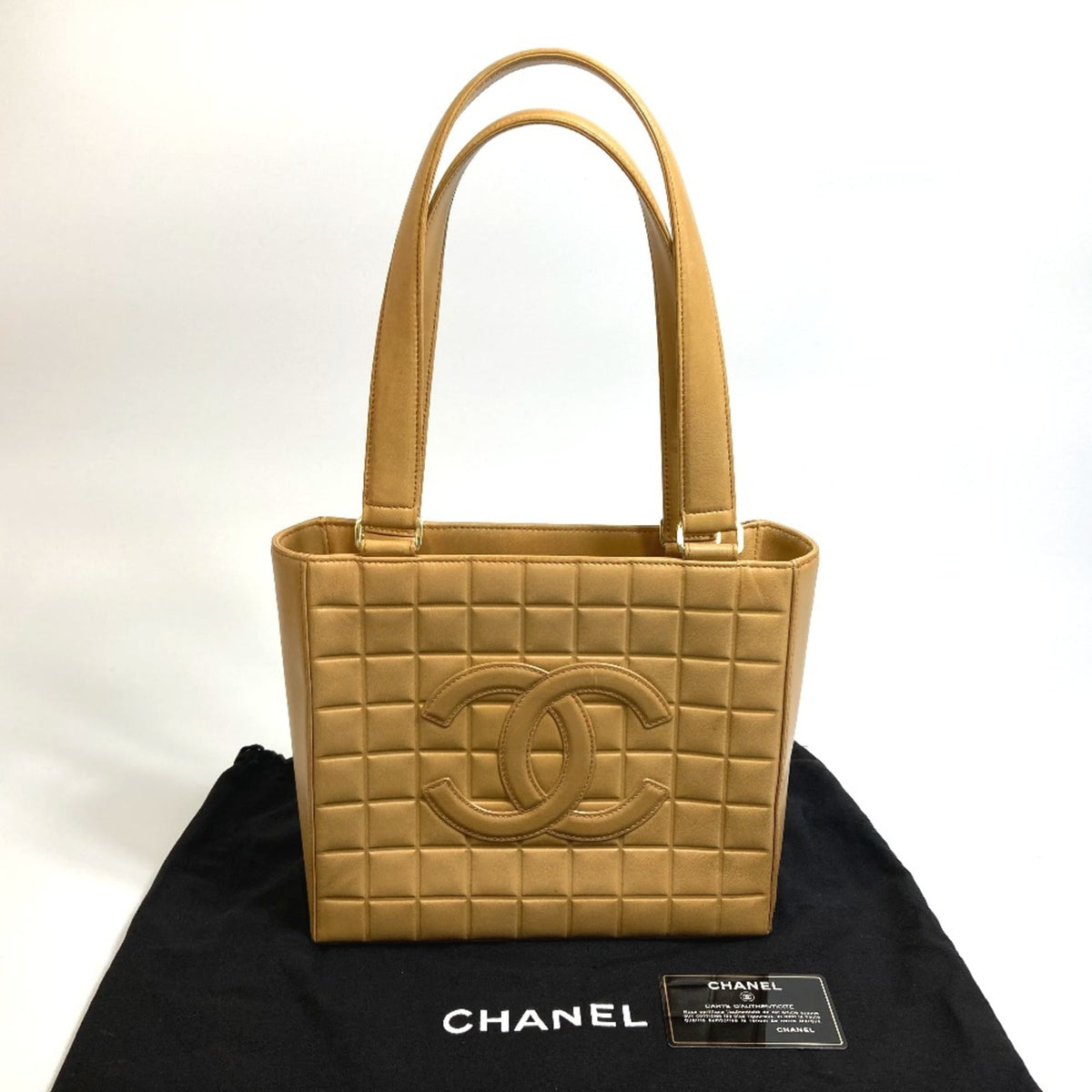 Chanel Beige Leather Tote Bag (Pre-Owned)