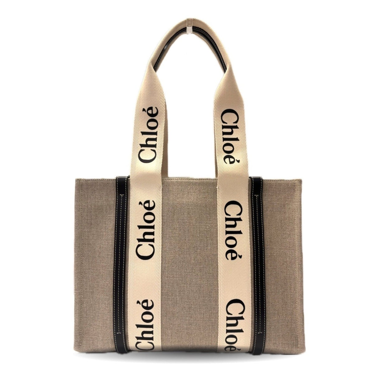 Chloé Beige Canvas Tote Bag (Pre-Owned)