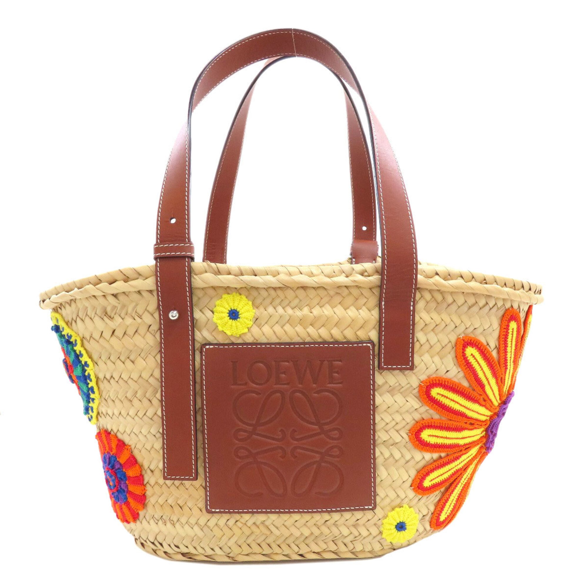 Loewe Brown Leather Basket Tote Bag (Pre-Owned)