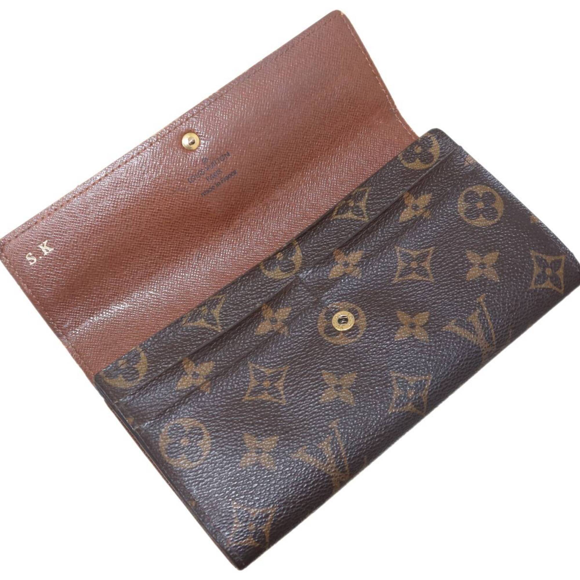 Louis Vuitton Monogram Brown Monogram Long Wallet (Bi-Fold) (Pre-Owned)