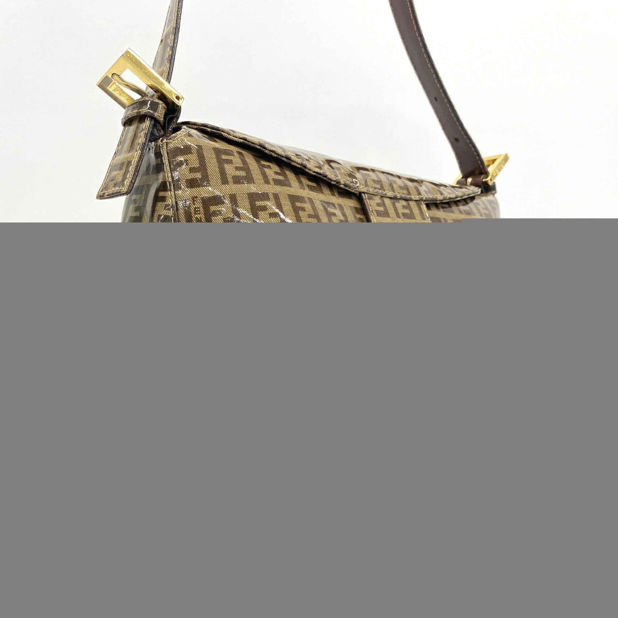 Fendi Brown Coated Canvas Handbag (Pre-Owned)
