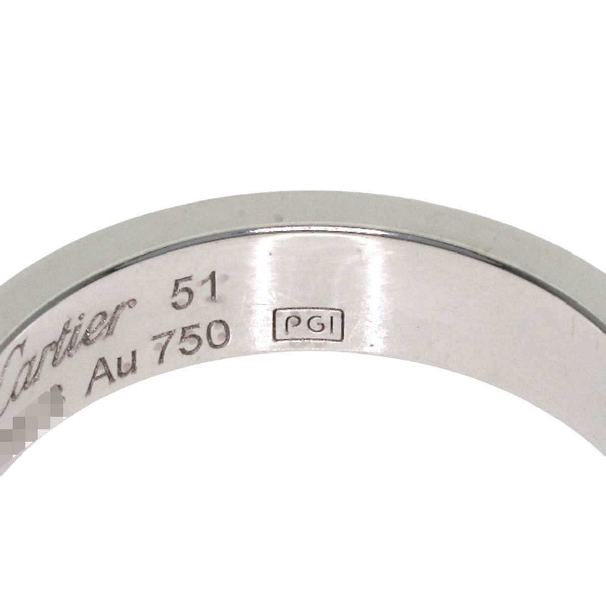Cartier Silver White Gold (18K) Band Ring (Pre-Owned)
