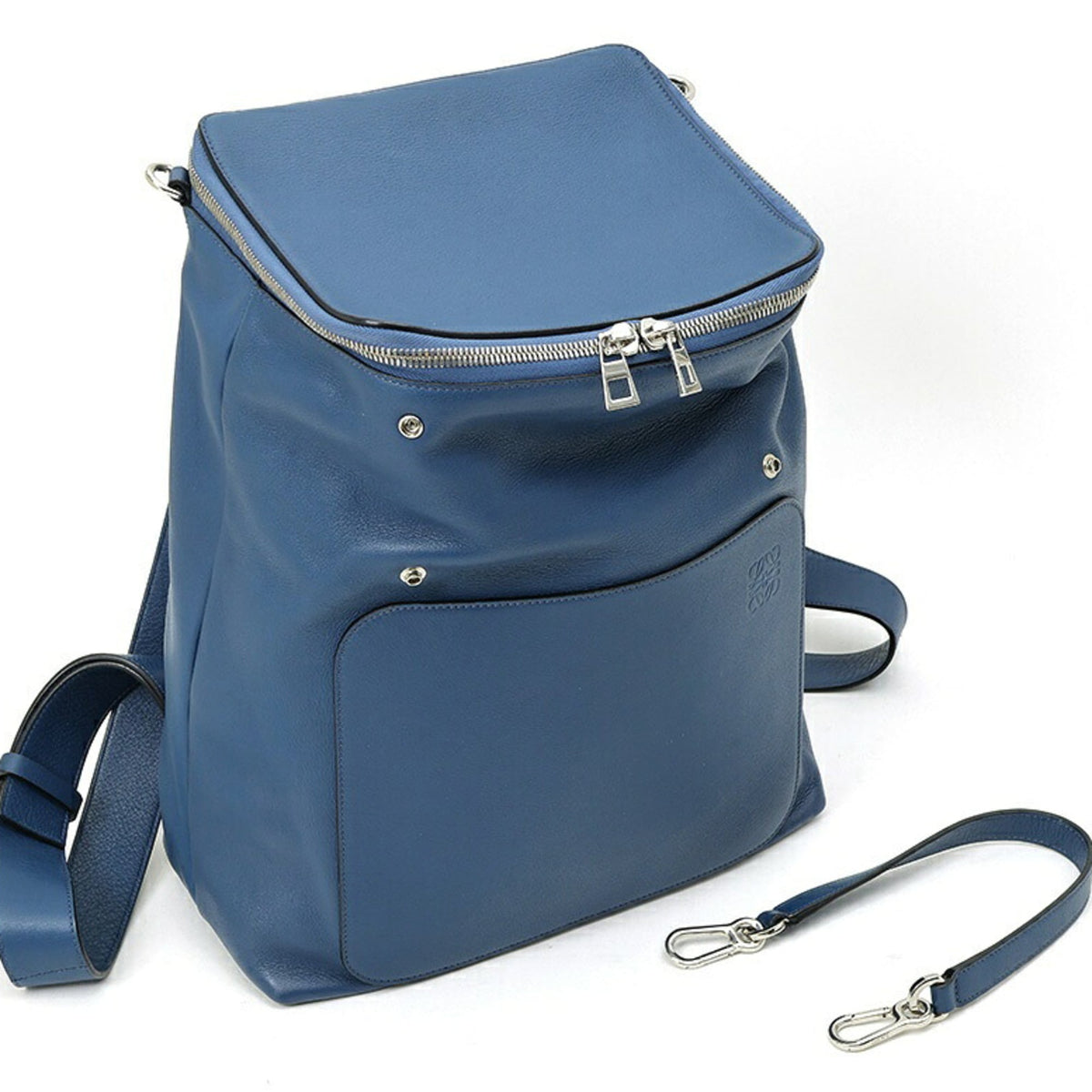 Loewe Blue Leather Backpack (Pre-Owned)