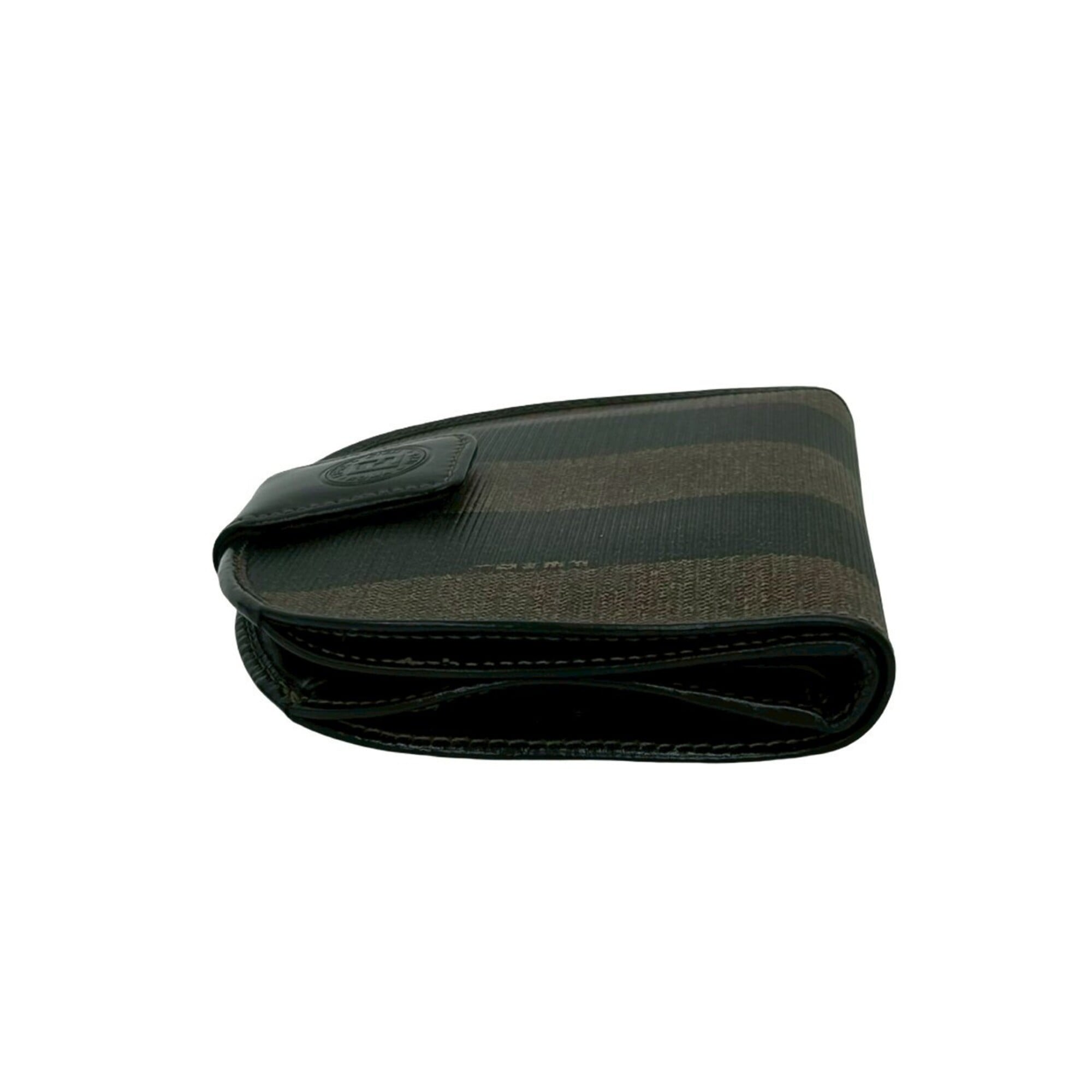 Fendi Black Brown Leather Wallet (Bi-Fold) (Pre-Owned)