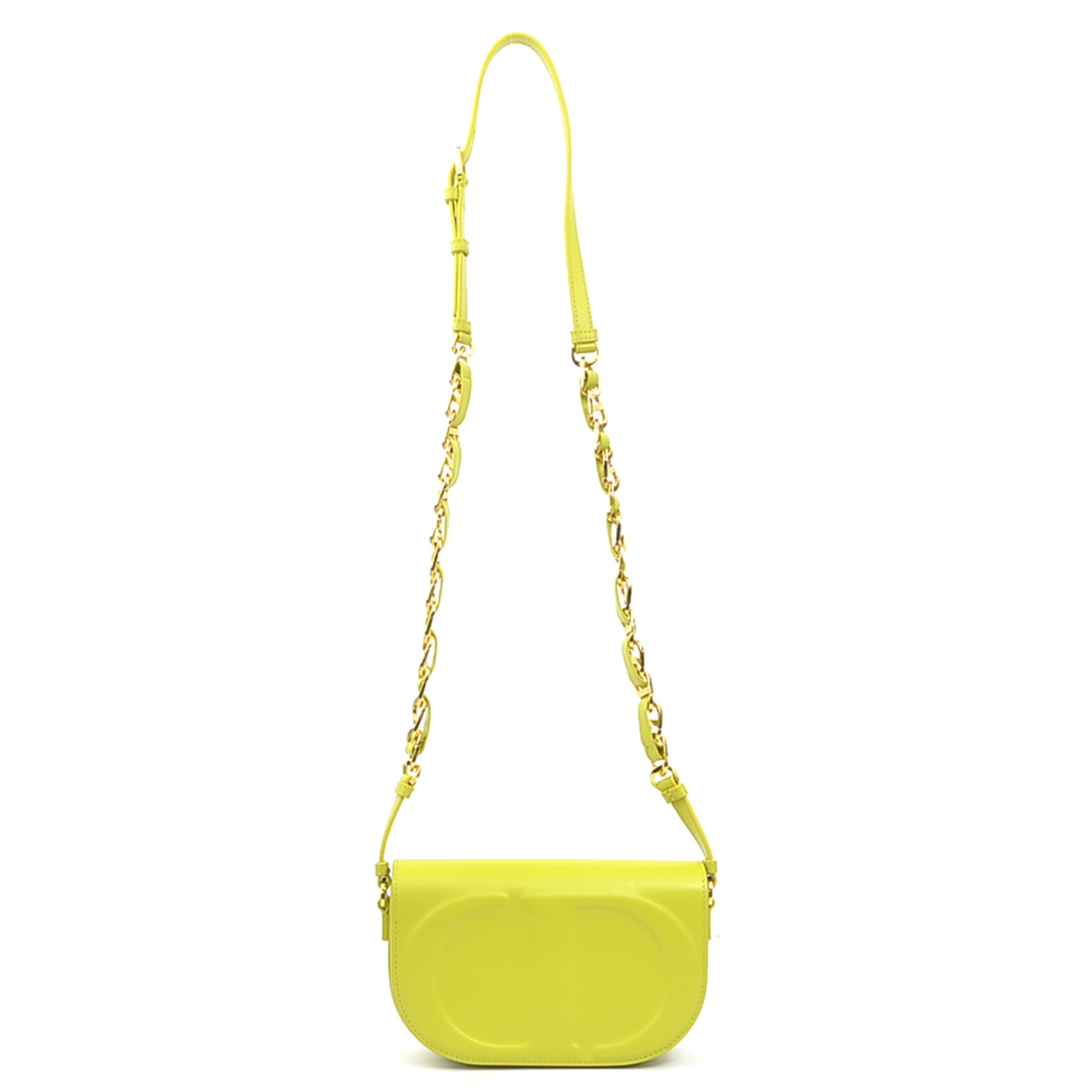 Christian Dior Yellow Leather Shoulder Bag (Pre-Owned)