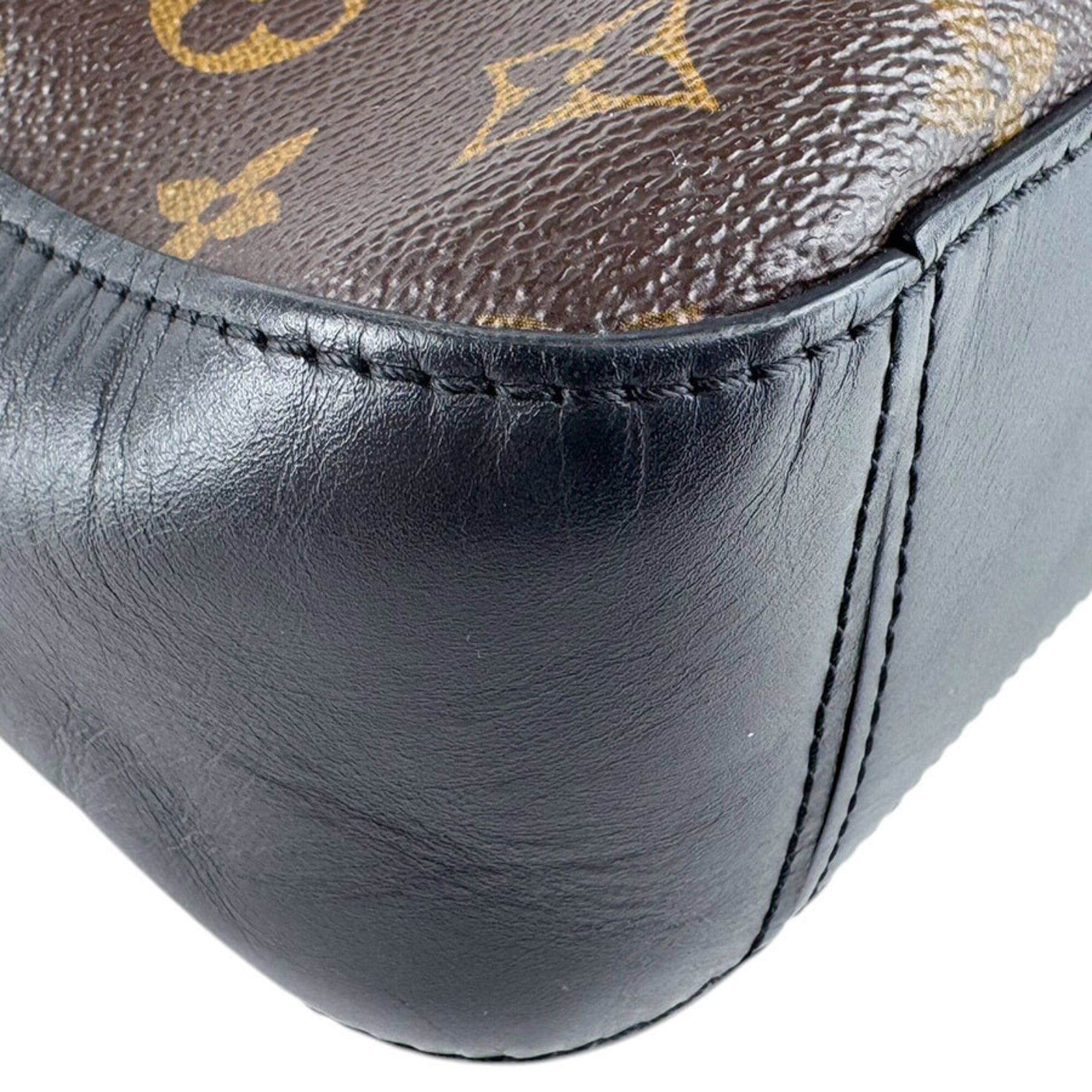 Louis Vuitton Black Brown Monogram Monogram Shoulder Bag (Pre-Owned)