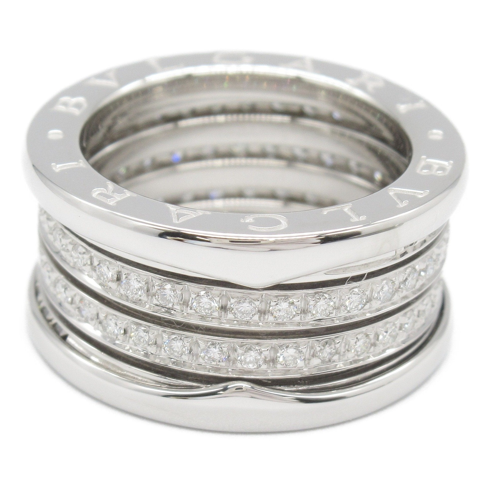 Bvlgari B.Zero1 Silver White Gold (18K) Band Ring (Pre-Owned)