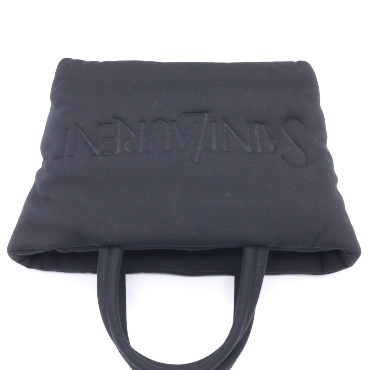 Yves Saint Laurent Black Cotton Handbag Tote Bag (Pre-Owned)