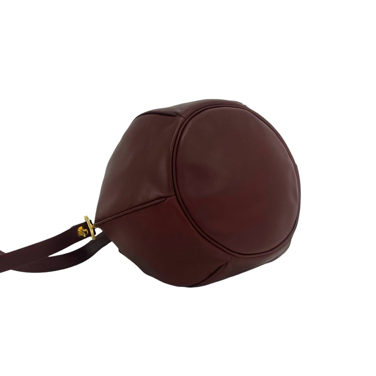 Cartier Wine Red Leather Shoulder Bag (Pre-Owned)