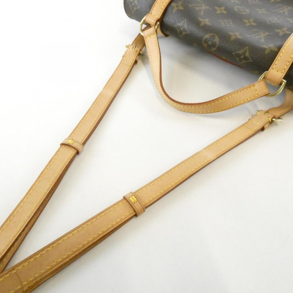 Louis Vuitton Marron Coated Canvas Backpack (Pre-Owned)