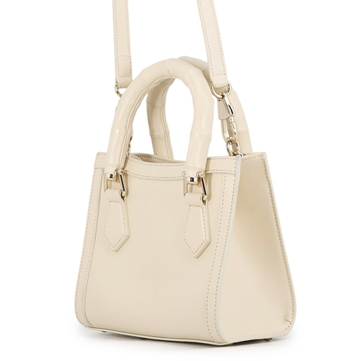 Gucci Ivory Leather Handbag Shoulder Bag (Pre-Owned)