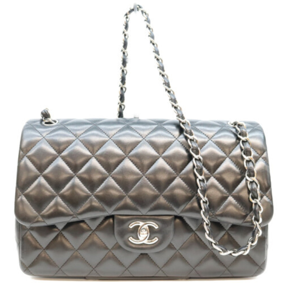Chanel Brown Leather Shoulder Bag (Pre-Owned)