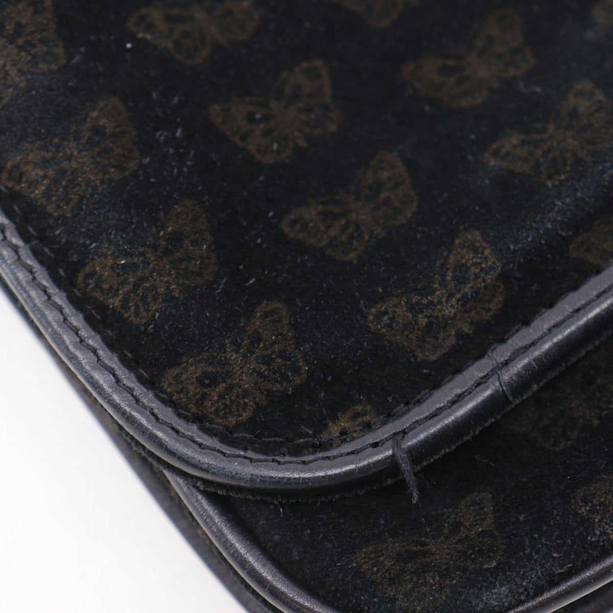 Bottega Veneta Black Suede Shoulder Bag Tote Bag (Pre-Owned)