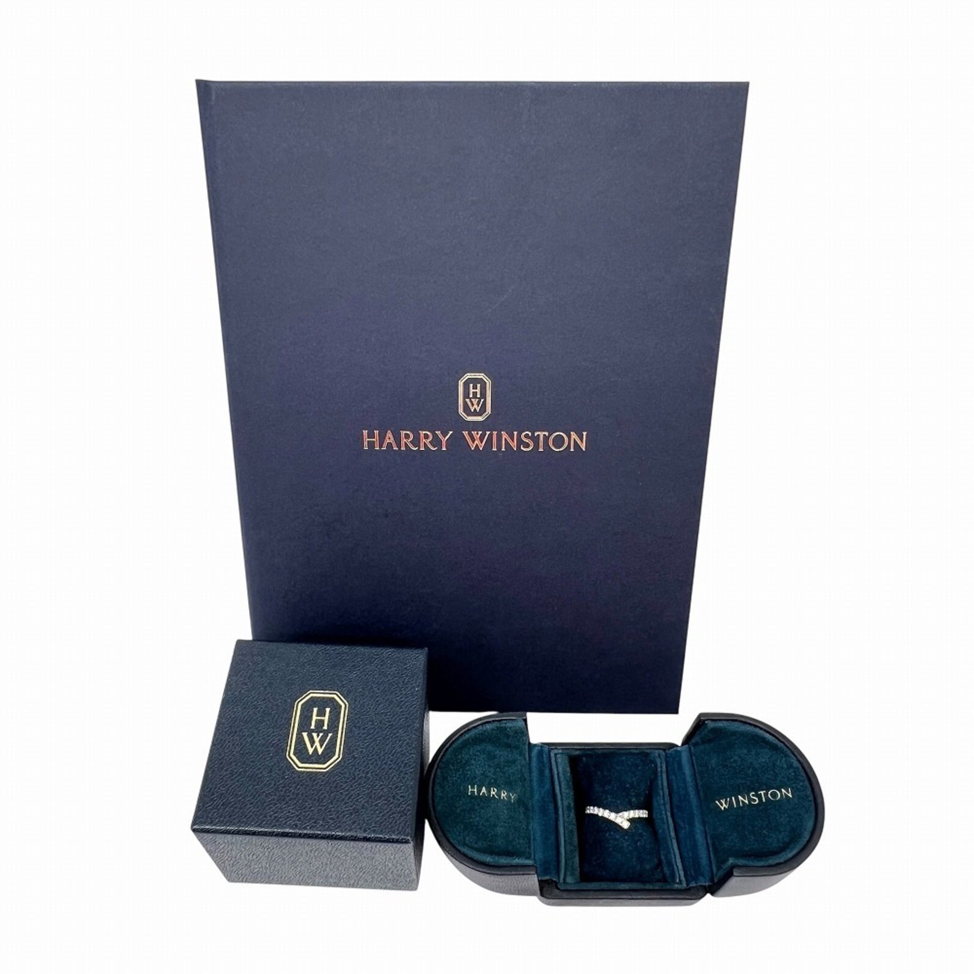 Harry Winston Platinum Platinum 950 Band Ring (Pre-Owned)