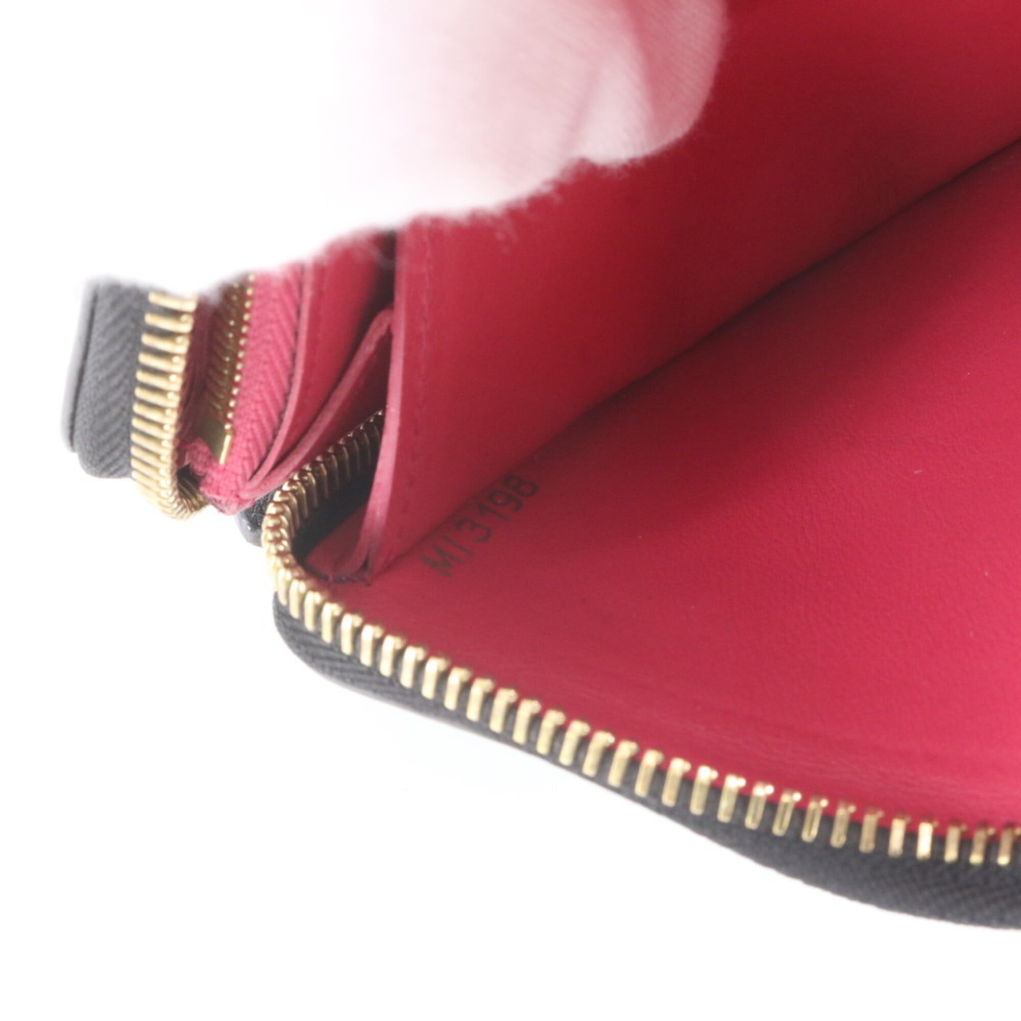 Louis Vuitton Noir Pink Leather Long Wallet (Bi-Fold) (Pre-Owned)