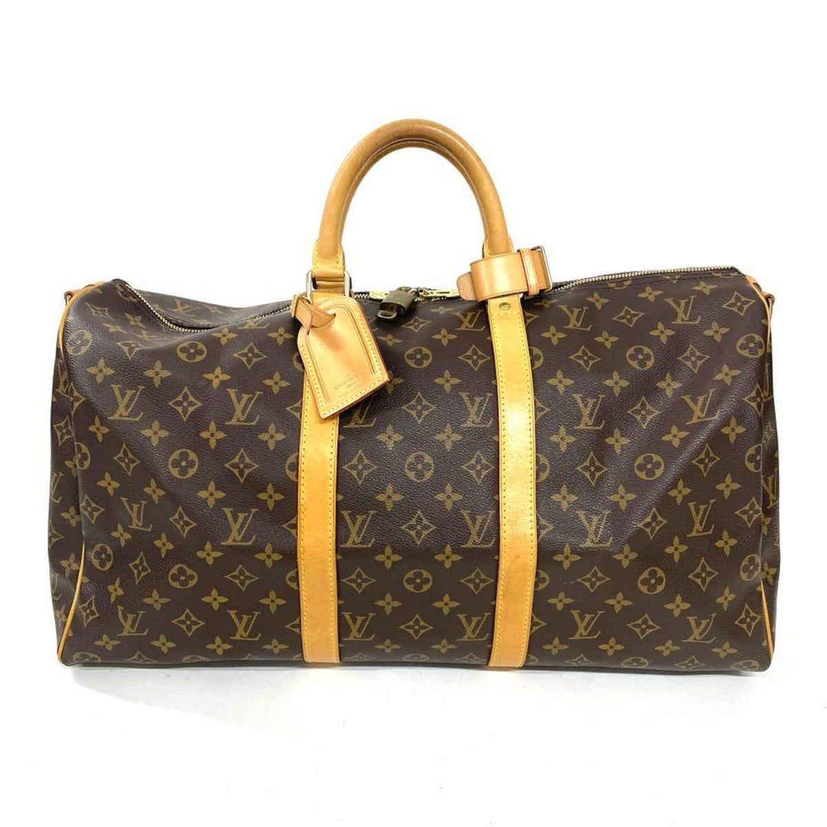 Louis Vuitton Brown Monogram Canvas Boston Bag (Pre-Owned)