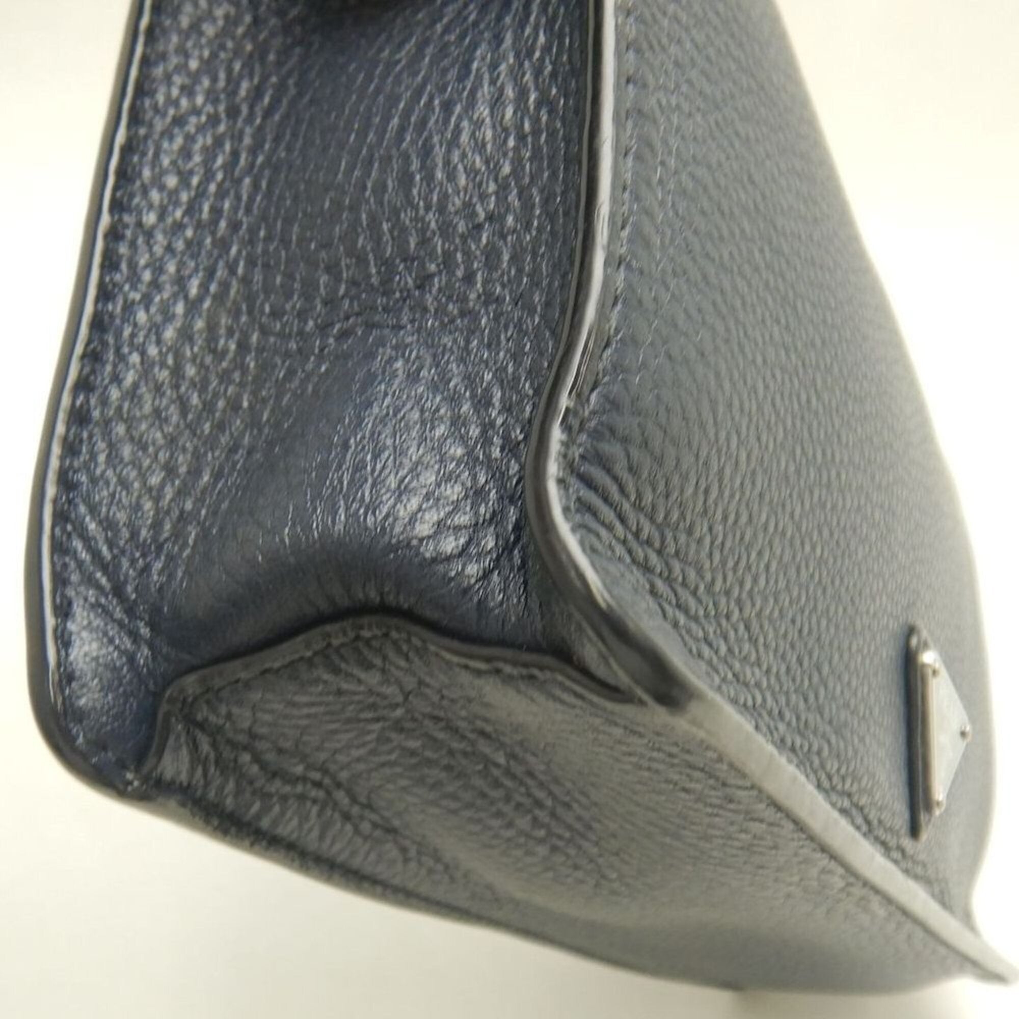 Prada Silver Leather Clutch Bag (Pre-Owned)
