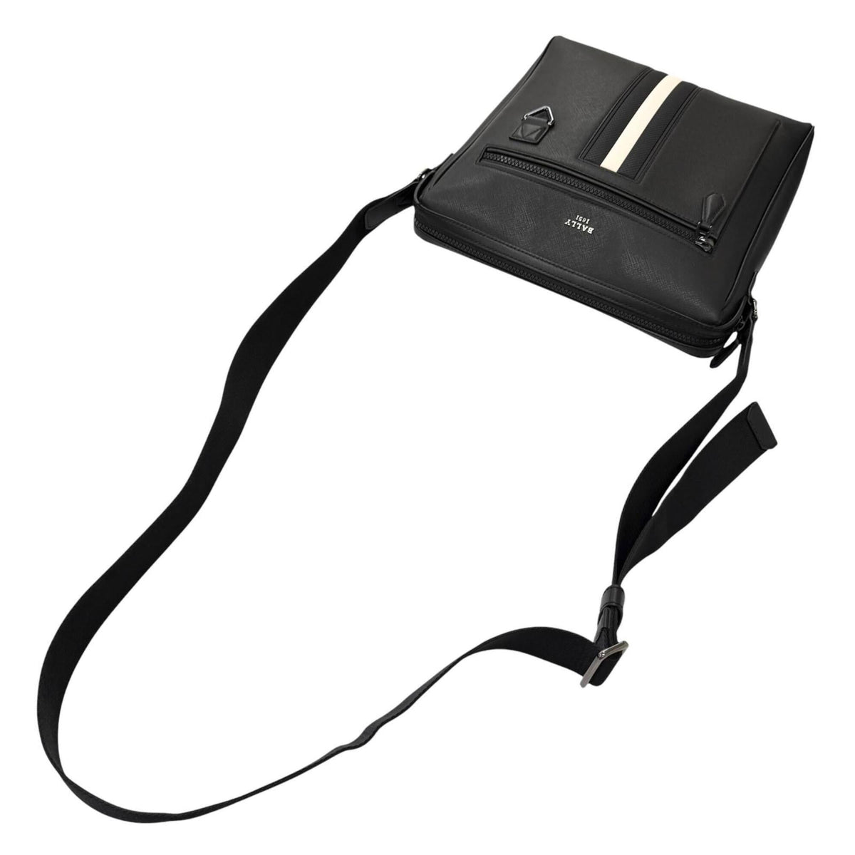 Bally Black Leather Crossbody Bag Shoulder Bag (Pre-Owned)