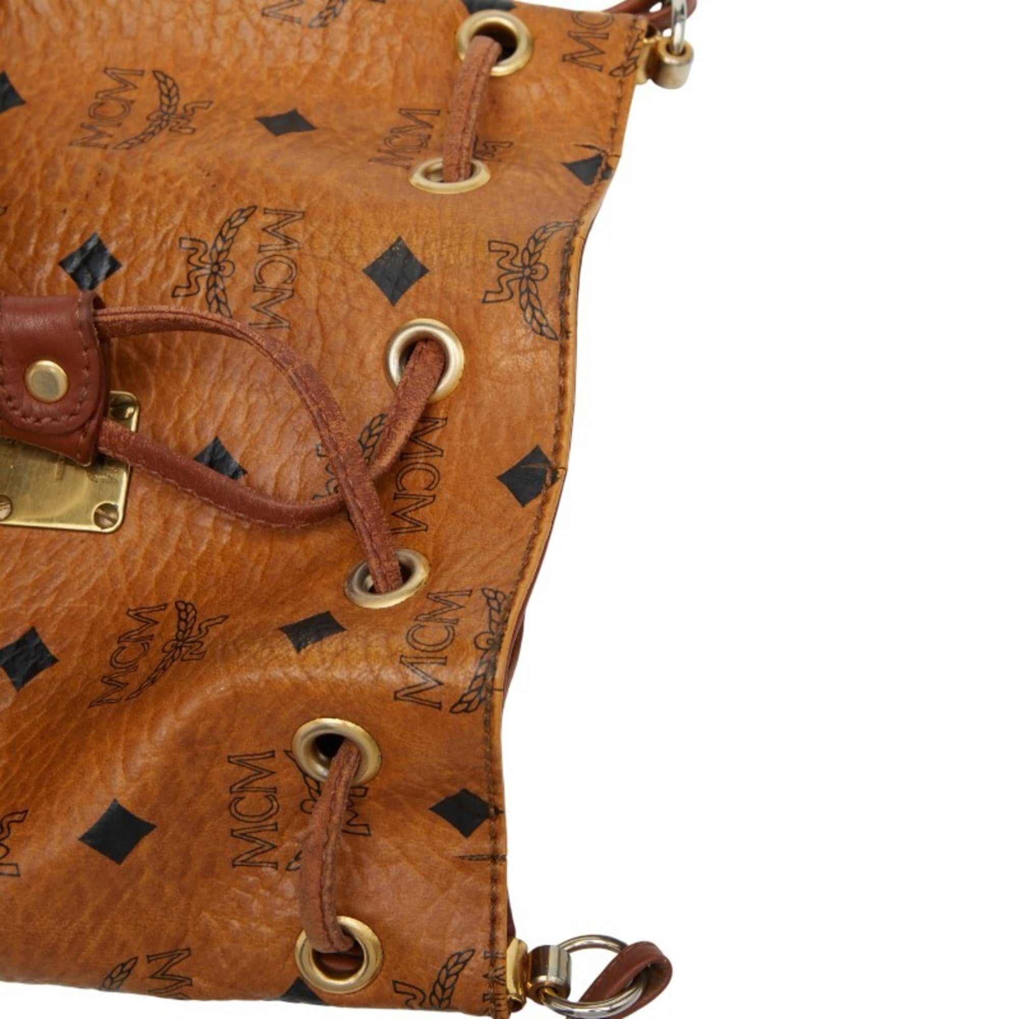 Mcm Brown Pvc Leather Shoulder Bag (Pre-Owned)