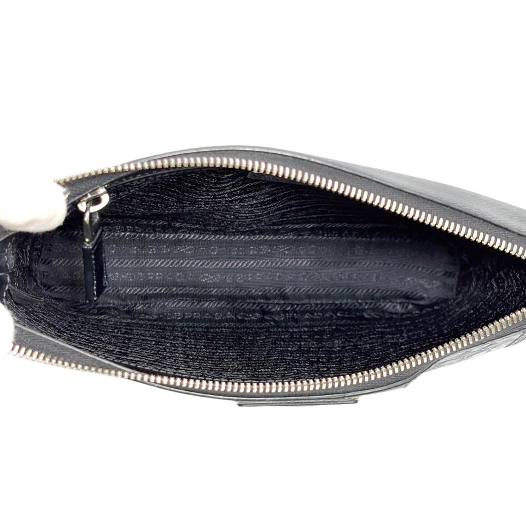 Prada Saffiano Black Saffiano Crossbody Bag Shoulder Bag (Pre-Owned)