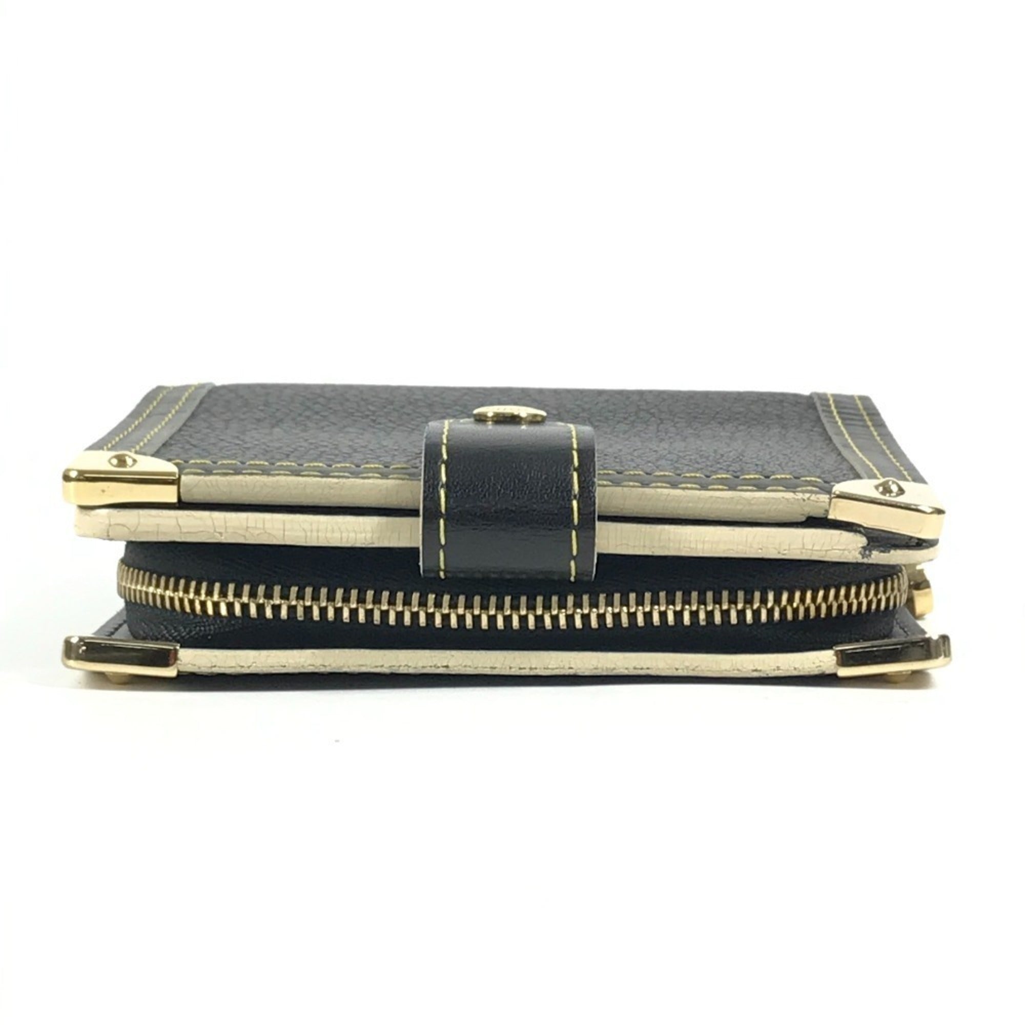 Louis Vuitton Suhali Black Noir Suhali Leather Wallet (Bi-Fold) (Pre-Owned)
